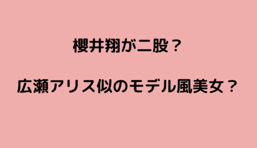 櫻井翔の30代B子は誰で二股相手の顔画像は？モデル風美女で現在も別宅で関係あり？